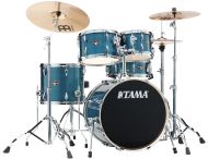Tama IP50H6W-HLB Imperialstar Drumset Hairline Blue inkl. MEINL HCS Cymbal Set