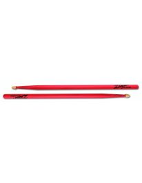 Zildjian Drumstick Hickory Wood Tip 5A neon pink