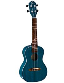 Ortega Ukulele RUOCEAN Concert 4-String Okoume Wood, Ocean Blue