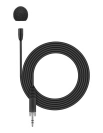 Sennheiser MKE ESSENTIAL Ansteckmikrofon, Kugel, Kabel 1,6 m, 3,5 mm ew-Klinkenstecker, schwarz, inklusive Klammer und Windschutz