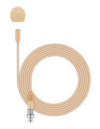 Sennheiser MKE ESSENTIAL Ansteckmikrofon, Kugel, Kabel 1,6 m, 3,5 mm ew-Klinkenstecker, beige, inklusive Klammer und Windschutz