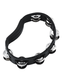 Meinl Percussion HTMT1BK Headliner Serie ABS Hand Tambourine schwarz zweireihig