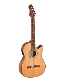 Ortega FLAMETAL-TWO Ben Woods Signature Konzertgitarre inkl. GigBag Natural