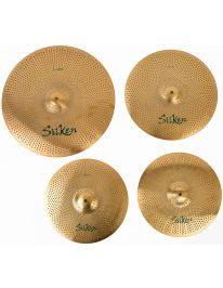Silken Quiet Brass Coated Cymbal Set - 14/16/20