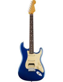 Fender American Ultra Strat HSS E-Gitarre inkl. Koffer Cobra Blue 