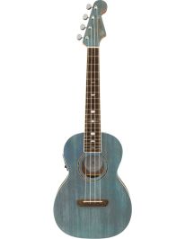 Fender Dhani Harrison Signature Ukulele mit Tonabnehmer Turquoise