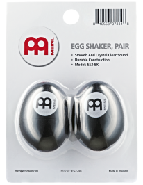 Meinl Percussion ES2-BK Egg Shaker Pair Black