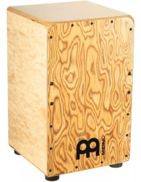 Meinl Percussion WCP100MB Professional Woodcraft Cajon Baltic Birch Body Makah-Burl Frontplate