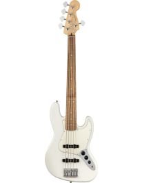 Fender Player Jazz Bass V 5-Saiter E-Bass PF Polar White