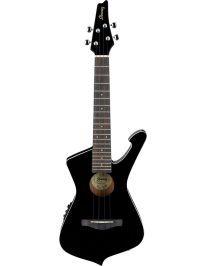 Ibanez UICT10-BK Iceman Tenor Ukulele mit Elektronik inkl. Gigbag Black High Gloss