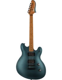 Fender Squier Contemporary Active Starcaster Semi-Hollow E-Gitarre RMN Gunmetal Metallic
