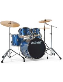 Sonor AQX Studio Drumset Blue Ocean Sparkle inkl. B8 Beckensatz