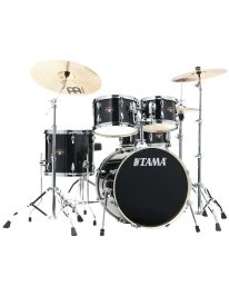 Tama IP50H6W-HBK Imperialstar Drumset Hairline Black inkl. MEINL HCS Cymbal Set