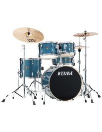 Tama IP50H6W-HLB Imperialstar Drumset Hairline Blue inkl. MEINL HCS Cymbal Set