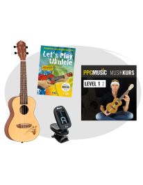 PPC Music "Let's Play Ukulele" Einstiegskurs für Ukulele Bundle
