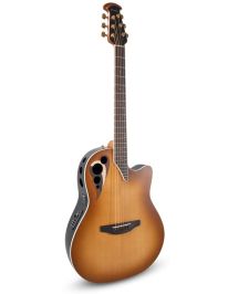 Ovation Celebrity Elite Deluxe Deep Contour Peach Burst Satin