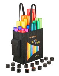 Boomwhackers Basic School Set - Klassensatz mit 28 Röhren, 16 Caps und Tragetasche