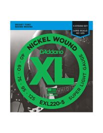 Daddario EXL220-5 Bass Nickel 040-125