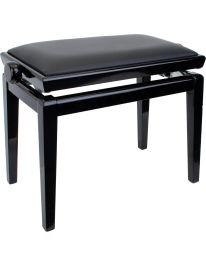Burghardt 100 Schwarz Hochglanz / Leder Schwarz