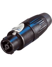 Neutrik Speakon 8polig metall schwarz NLT8FX-BAG