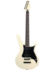Mannedesign Ventura XR Vintage White - Black Pickguard