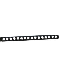 Adam Hall 19" Rackblende U 16xUNI.D XLR 1HE 872225