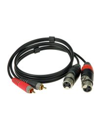 Klotz Audiokabel 2x XLRf/2x Cinch