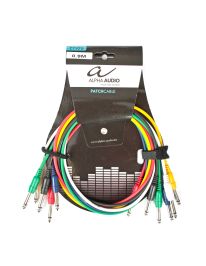 Alpha Audio Instrumentenkabel Patchkabel 0,30m - 6er Pack