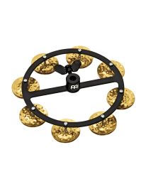 Meinl Percussion HTHH1B-BK Hi-Hat Tambourine Messing 1-reihig