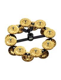 Meinl Percussion HTHH2B-BK Hi-Hat Tambourine Messing 2-reihig