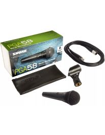 Shure PGA58-XLR-E dynamisches Gesangsmikrofon Niere mit Schalter