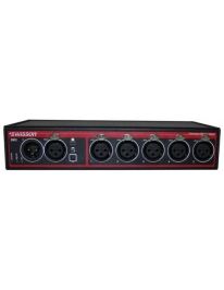 Swisson XSP-3B DMX - Splitter 4-Fach 3-Pol mit Stecker 
