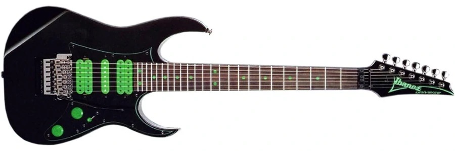 Die Ibanez UV-7 ist eine der ersten E-Gitarren mit 7-Saiten