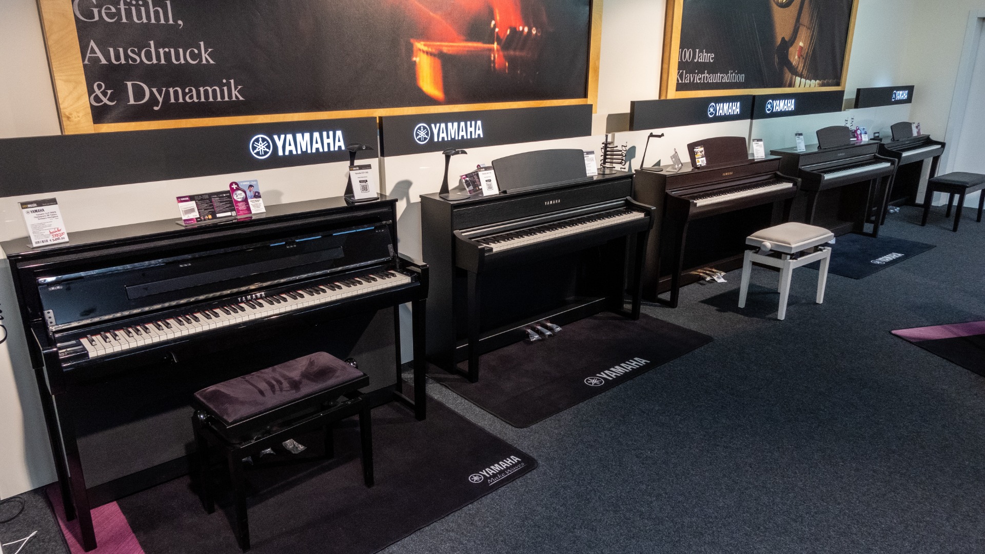 aktuelle Digitalpianos von Yamaha