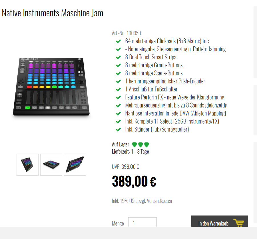 Native Instruments Maschine JAM