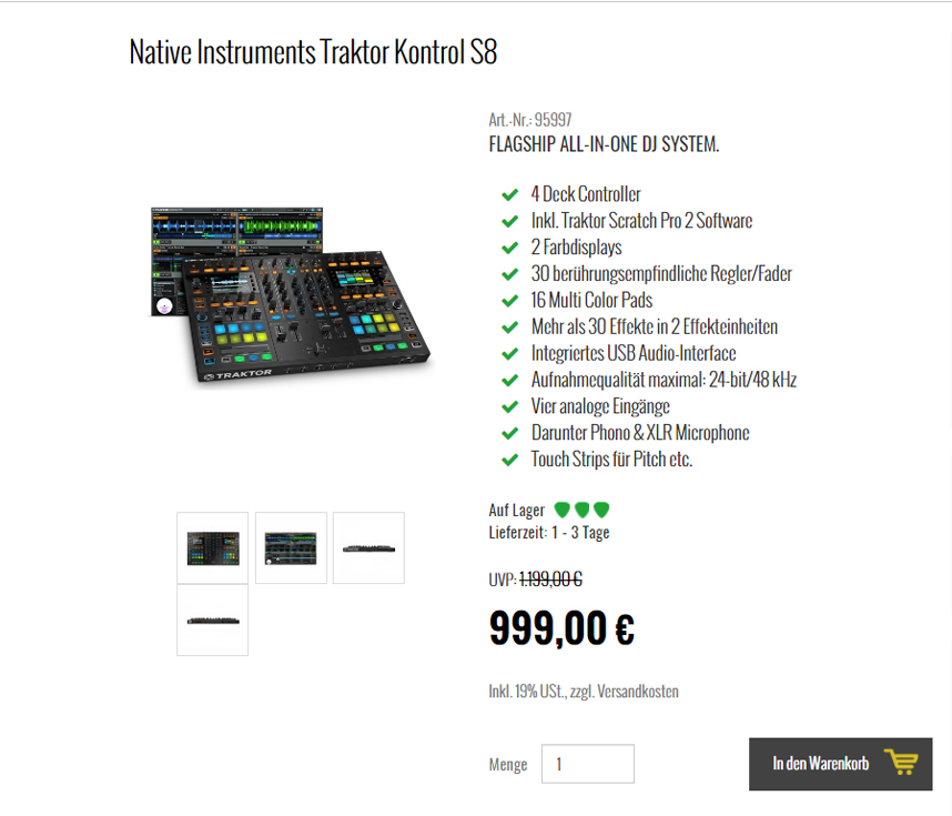 Traktor Kontrol S 8