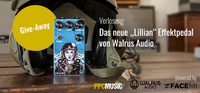 PPC Music und FACE verlosen ein „Lillian“-Effektpedal von Walrus Audio