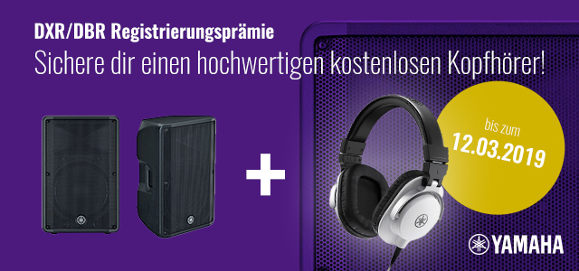 Yamaha – Kopfhörer gratis bis zum 12.03.2019!