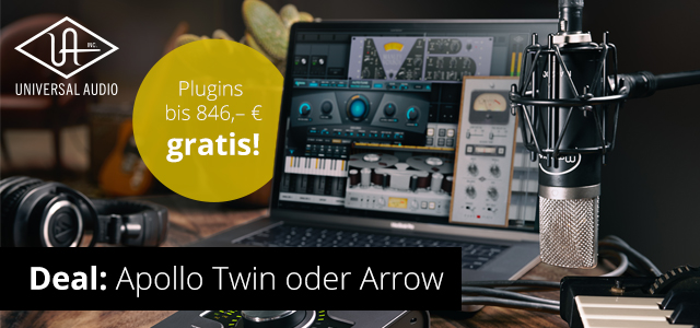 Kaufe ein Apollo Twin oder Arrow und erhalte kostenlose Plugins!