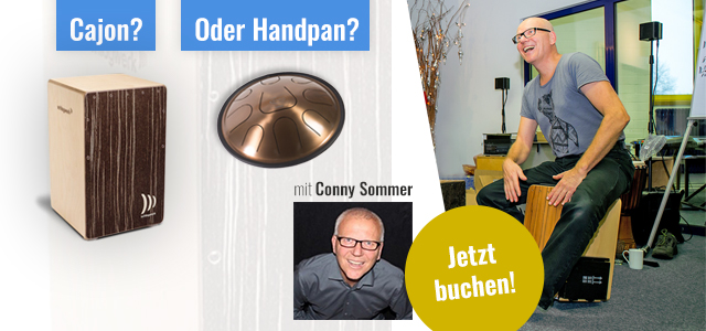 Cajon oder Handpan lernen mit Conny Sommer bei PPC Music in Hannover